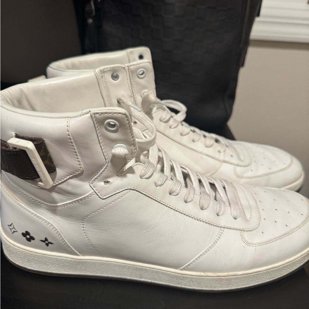 Louis Vuitton Rivoli White High-Top Sneakers
No Box or Dust Bag
